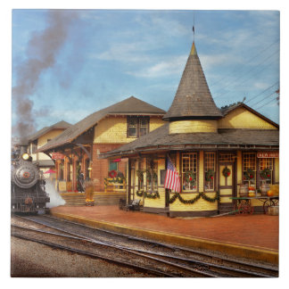 Azulejo Estación de tren - Ferrocarril de vapor de New Hop