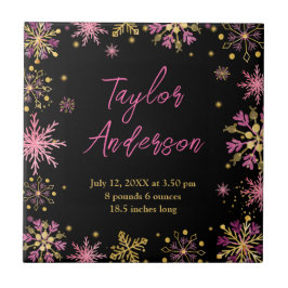 Azulejo Estadísticas de nacimiento de dorados y copos de n