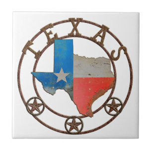 Azulejo Estado de Texas: Hierro Forjado