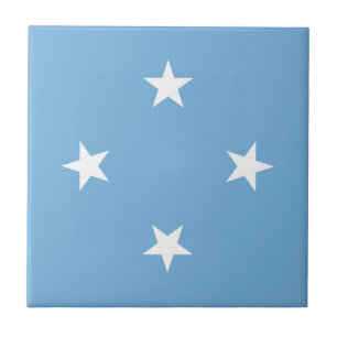 Azulejo Estados Federados de Micronesia Bandera