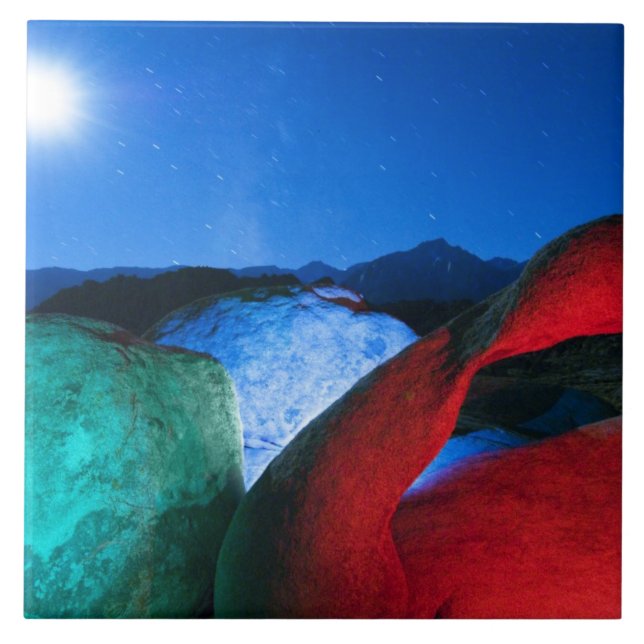 Azulejo Estados Unidos, California, Alabama Hills, foto no (Frente)