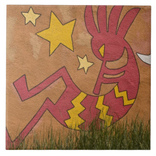 Azulejo Estados Unidos, Nuevo México, Santa Fe. Mural de 