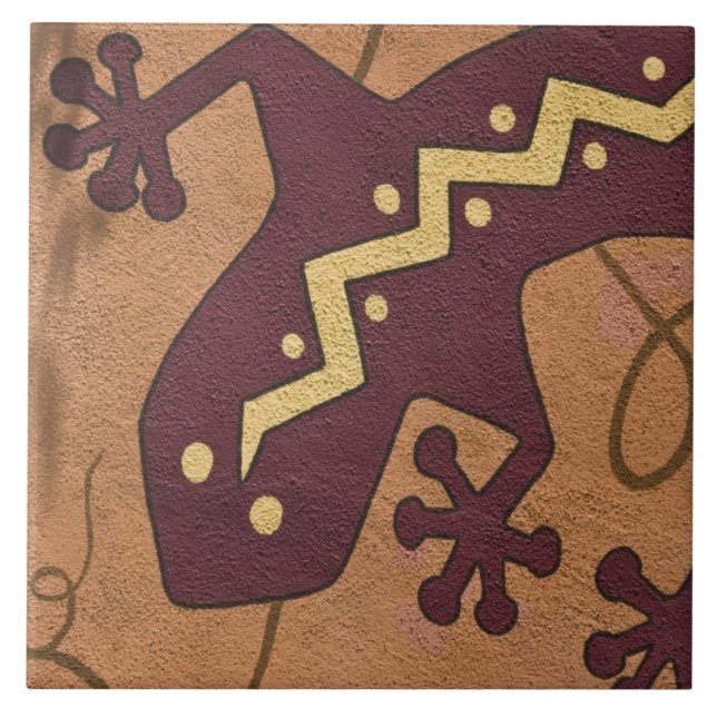 Azulejo Estados Unidos, Nuevo México, Santa Fe. Sección de (Frente)