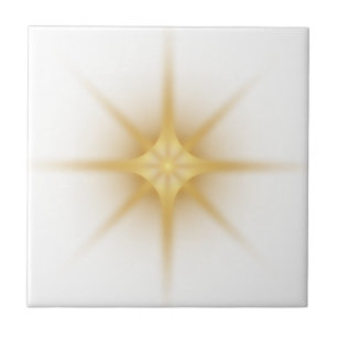 Azulejo Estallido de estrella dorada individual moderno