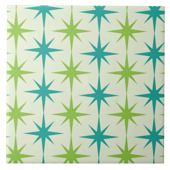 Azulejo Estallidos de estrellas atómicos de mediados de si (Frente)