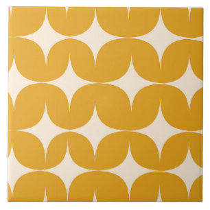 Azulejo Estallidos de estrellas Modernos Beige de mediados