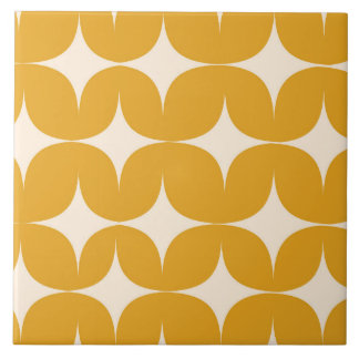 Azulejo Estallidos de estrellas Modernos Beige de mediados