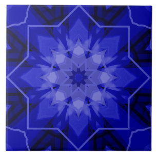 Azulejo Estallidos de la cubierta cerámica azul de la puer