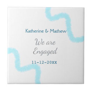 Azulejo Estamos comprometidos con la espiral de acuarela g