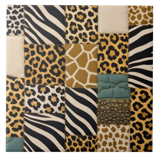 Azulejo Estampado Animal de Parche (Frente)
