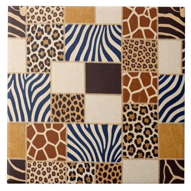 Azulejo Estampado Animal de Parche (Frente)