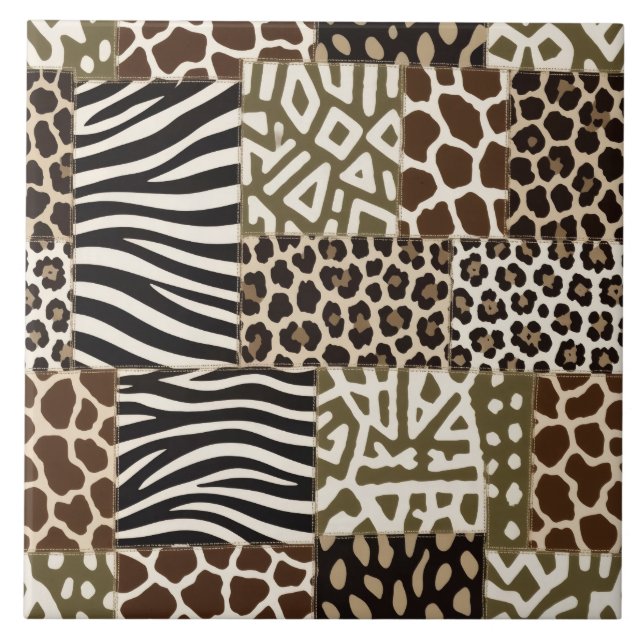 Azulejo Estampado Animal de Parche (Frente)