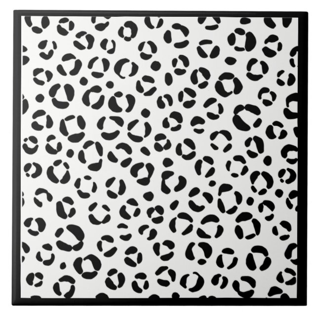 Azulejo Estampado de animales en B&W (Frente)