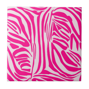 Azulejo Estampado de cebra rosa