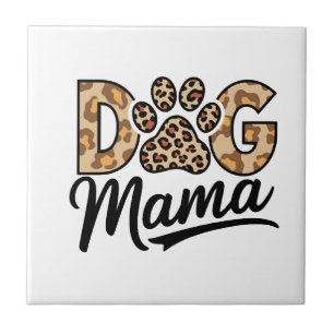 Azulejo Estampado de leopardo de garra de amante de perro