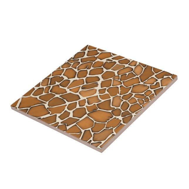 Azulejo Estampado de patrón de pelaje de jirafa (Lado)