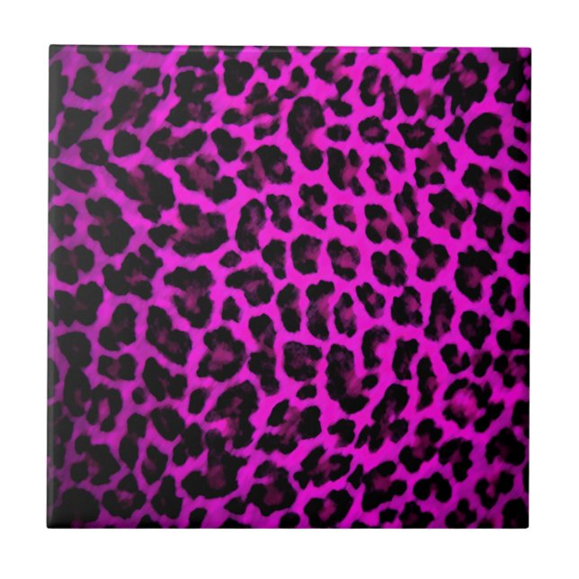 Azulejo Estampado leopardo púrpura (Frente)