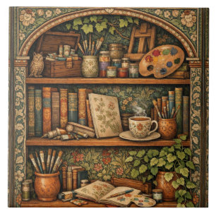 Azulejo Estante de libros acogedores libros suministros de