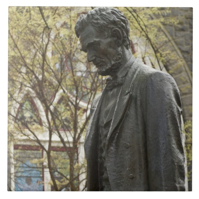 Azulejo Estatua de Abraham Lincoln, Portland, Oregon (Frente)