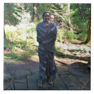 Azulejo Estatua de Sacagawea, Fort Clatsop, Astoria, Oreg