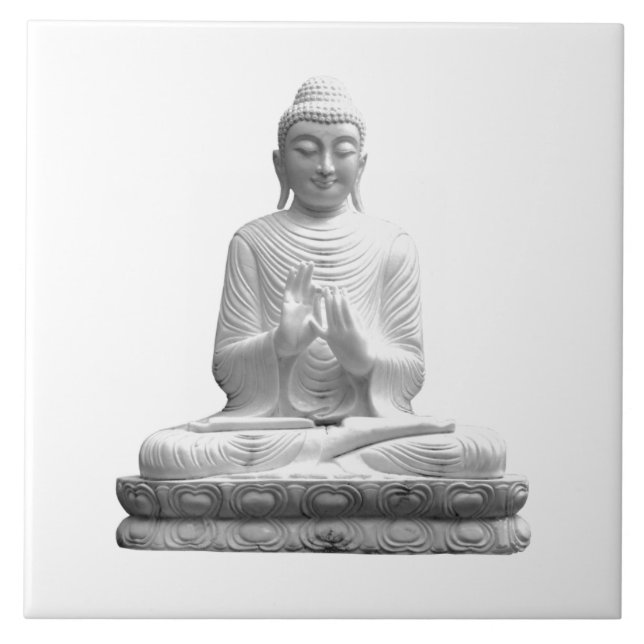 Azulejo Estatua del buddha blanco (Frente)