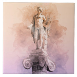 Azulejo Estatua griega clásica de Apolo