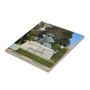 Azulejo Estatua Samurai Kamakura Gongoro Kagemasa Kabuki