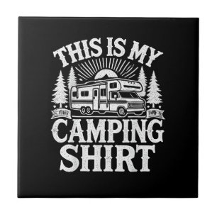 Azulejo Este Es Mi Camping Divertido Campista