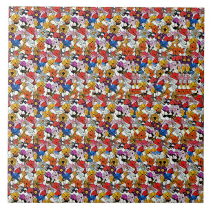 Azulejo ESTEREOGRAMA DE PÁJARO VOLANDO 4.25x4.25, 6x6 pulg