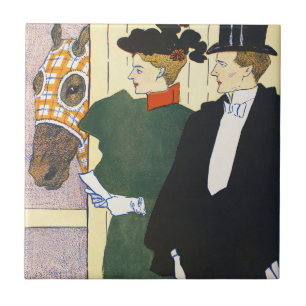 Azulejo Estética de Dinero Antiguo Impresión Vintage de Ca