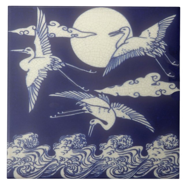 Azulejo Estético Nilo de Antigüedades Japonesas Repro 3 Gr (Frente)