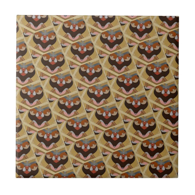 Azulejo Estilo abstracto mosaico español (Frente)