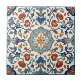 Azulejo Estilo antiguo de la cosecha floral turca Iznik