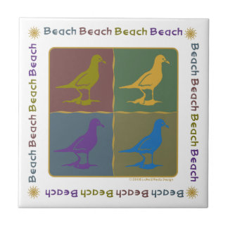 Azulejo Estilo de arte pop gráfico de gaviota