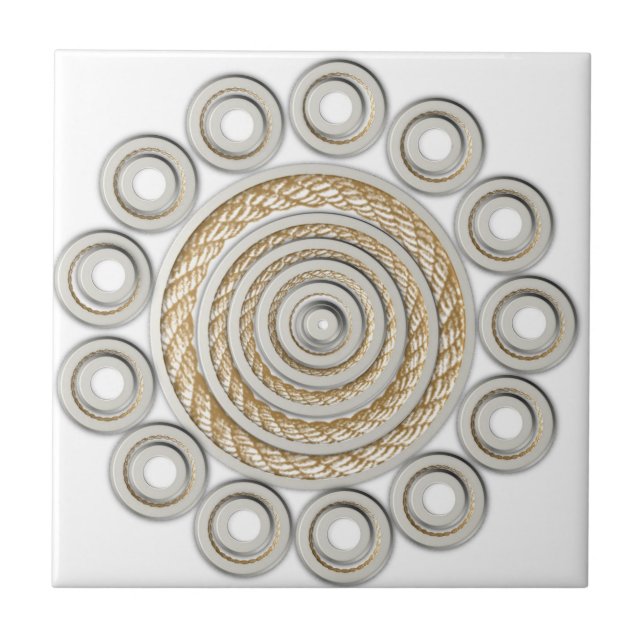 Azulejo Estilo de campo de mosaico cerámico (Frente)