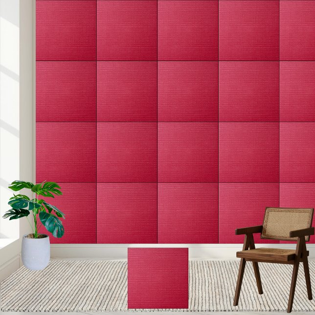 Azulejo Estilo de mosaico de cerámica de crimson texturiza (Textured Crimson Ceramic Tile Style 2)