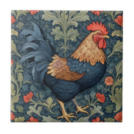 Azulejo Estilo de pollo William Morris Derecha frente a Ro