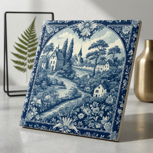Azulejo Estilo de vida agrario de cottage francés panorama