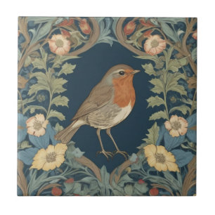 Azulejo Estilo de William Morris R Robin Redmama Bird