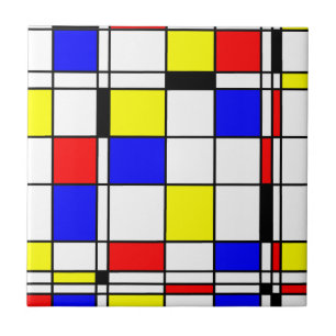 Azulejo Estilo del arte de Mondrian
