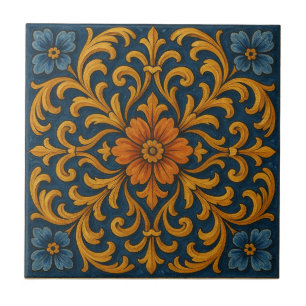 Azulejo Estilo floral toscano