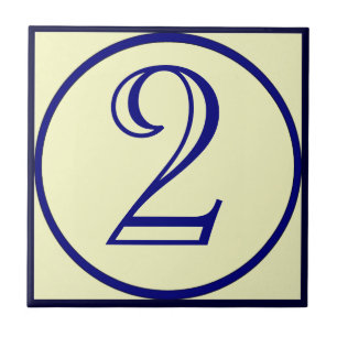 Azulejo Estilo francés Números de la casa mosaico cerámico