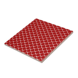 Azulejo Estilo marroquí rojo