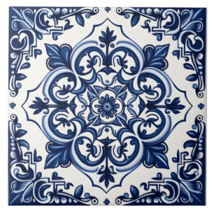 Azulejo Estilo Mediterráneo Portugués Rústico