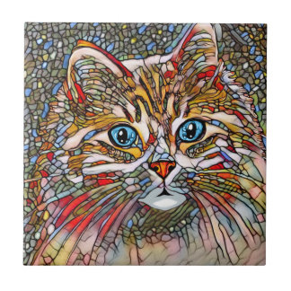 Azulejo Estilo mosaico multicolor Cat 699 arte digital