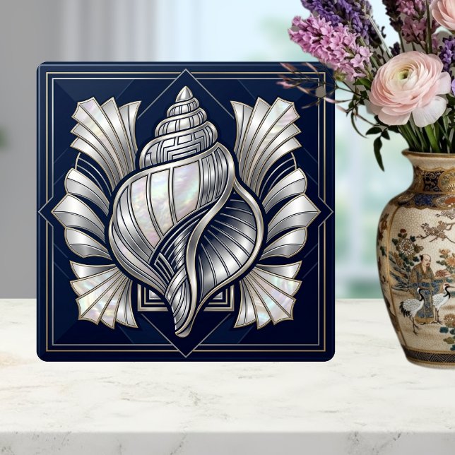 Azulejo Estilo Nacar Plateado Deco Concha del Mar (Subido por el creador)