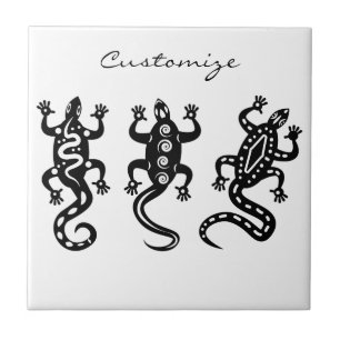 Azulejo Estilo negro del sudoeste de Thunder_Cove de tres