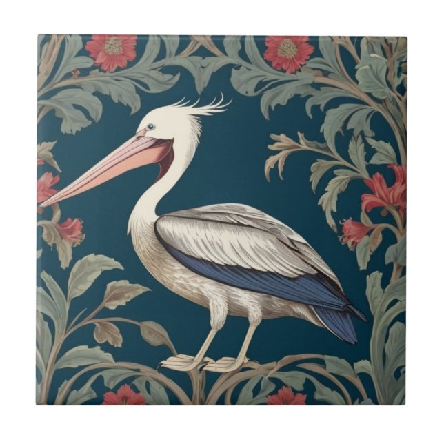 Azulejo Estilo Pelican William Morris Ave Marina del Mar d (Frente)