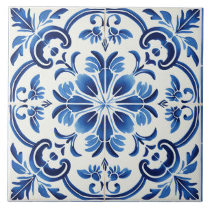 Azulejo Estilo portugués lindo patrón cerámica