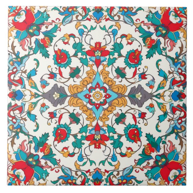 Azulejo Estilo Tile De Cerámica. (Frente)